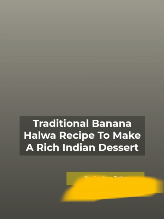 Traditional banana 🍌. Halwa recipe rich indian dessert