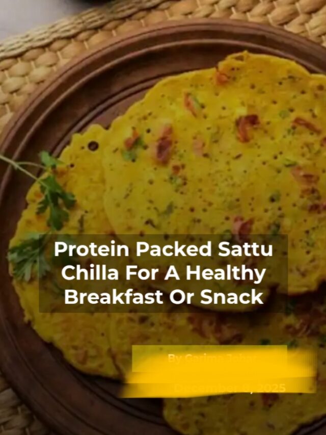 Protein pack sattu chilla for perfect snack