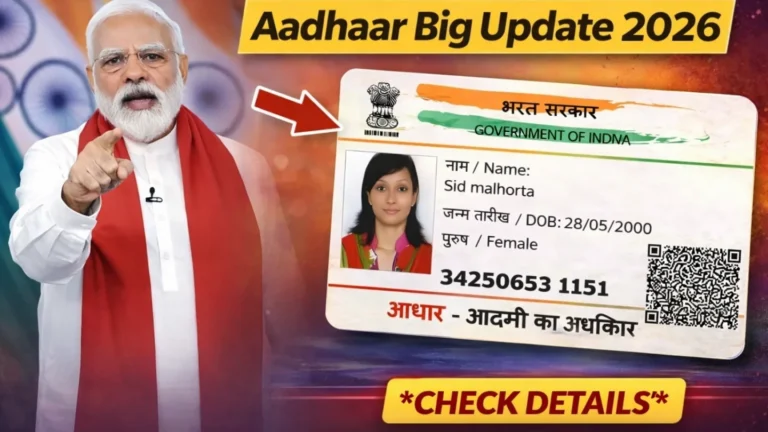 Aadhar Card New Update 2026